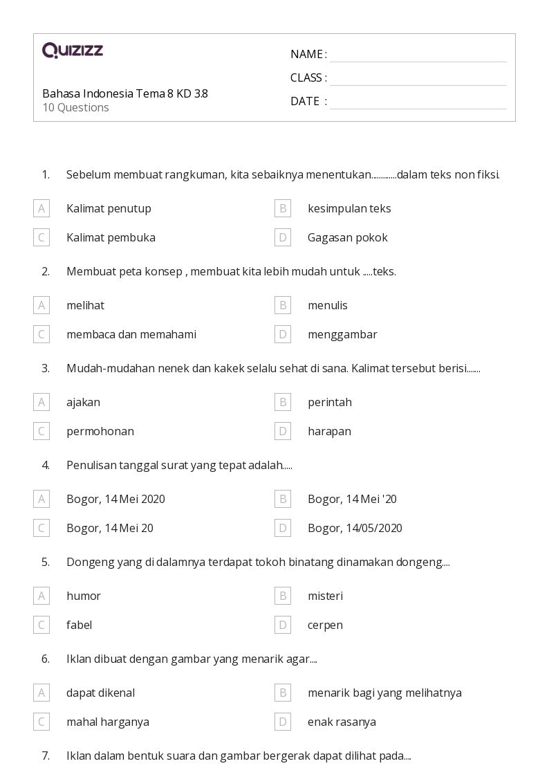 15 Contoh soal bahasa indonesia kelas 5 tema 9 kd 3.4 yang sering keluar saat ujian 2026