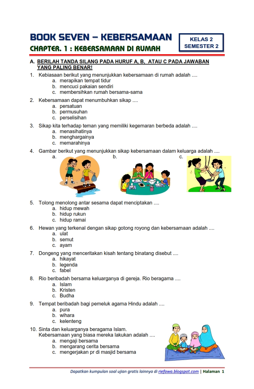 7 Rahasia Mudah Belajar Contoh Soal Bahasa Indonesia Tema 3 Kelas 2 Agar Nilai Maksimal