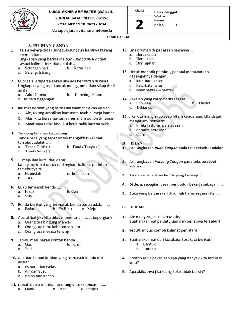 7 Rahasia Sukses Nilai Tinggi Belajar Contoh Soal Bahasa Indonesia Kelas 3 Smt 2 Terbaru