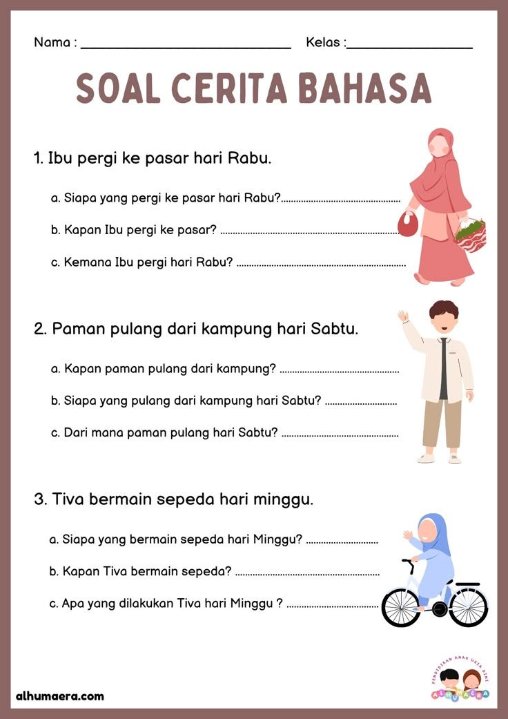 contoh soal bahasa indonesia kelas 3 tentang menghubungkan gambar seri