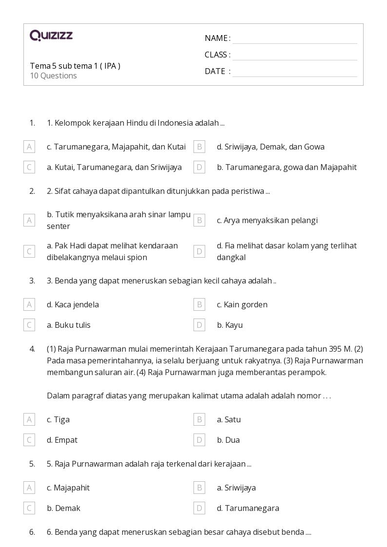 5 Rahasia Contoh Soal Bahasa Indonesia Tema 5 Subtema 1 Kelas 3 yang Wajib Dikuasai Sebelum Ulangan