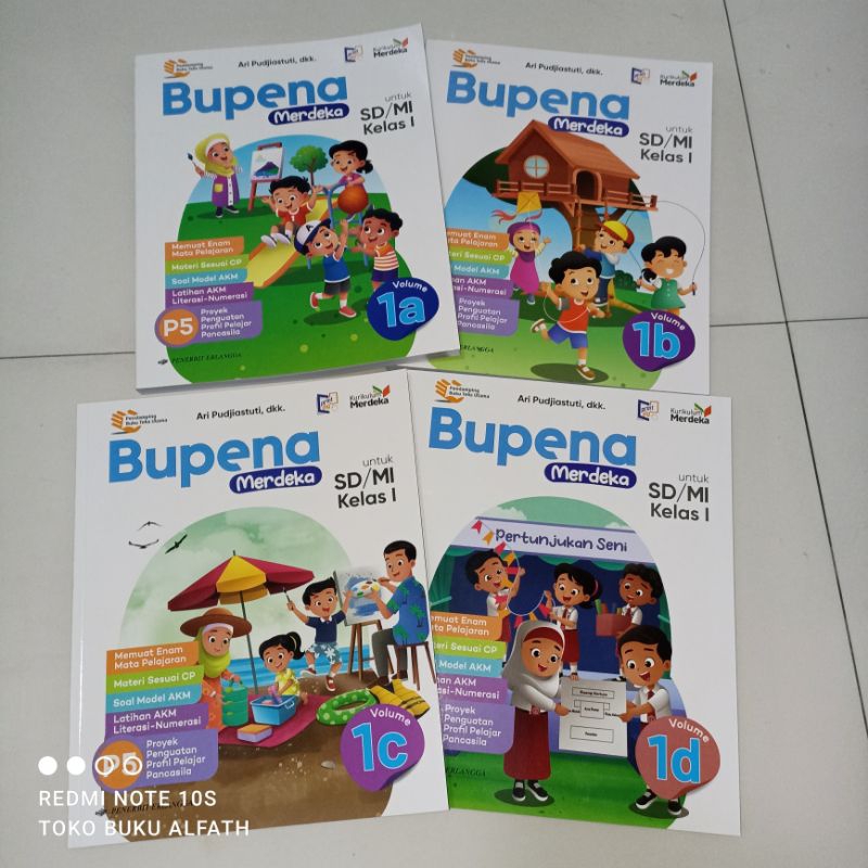 Jual BUPENA MERDEKA KELAS 1 SD KURIKULUM MERDEKA PENERBIT ERLANGGA