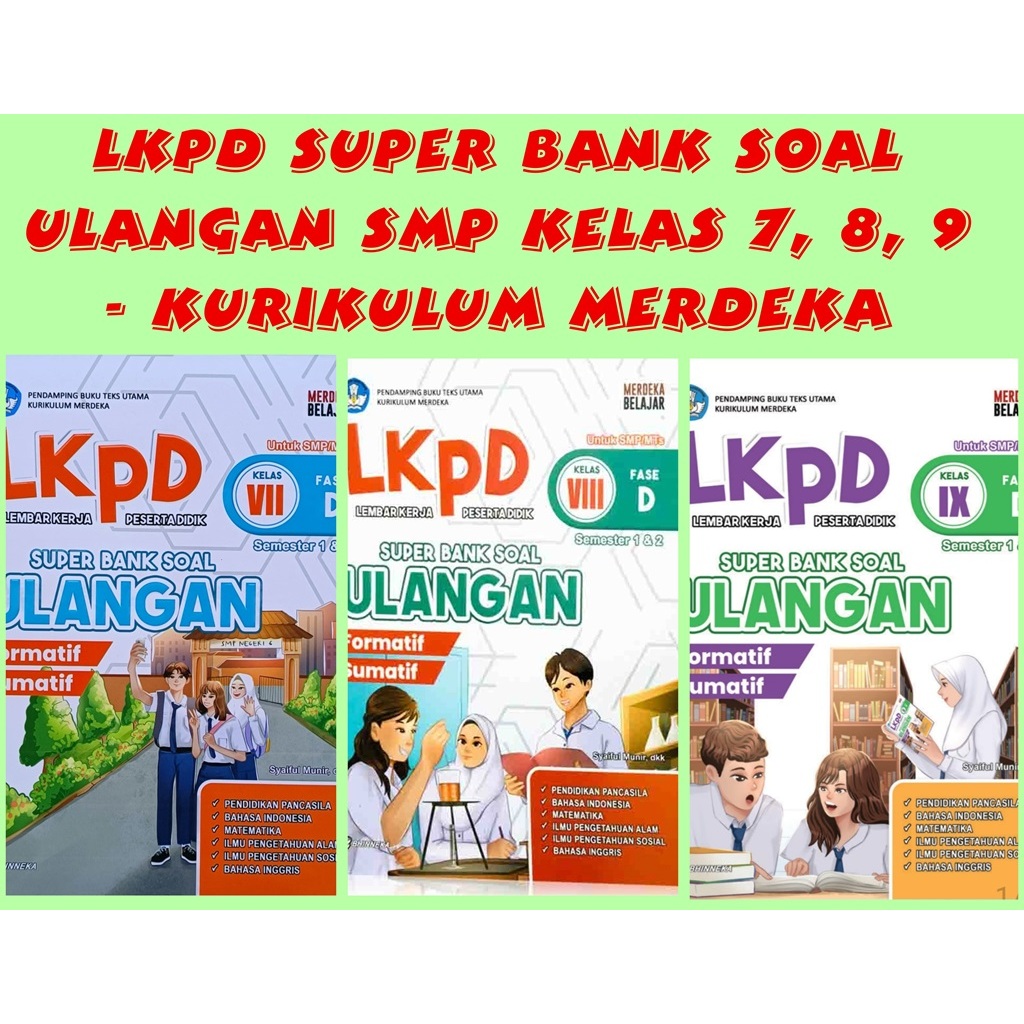 5 Bank Soal UAS SMP Kelas 7 Semester 1 Kurikulum 2013 Siap Cetak untuk Latihan