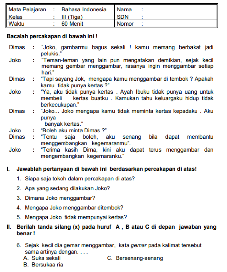Latihan Soal Ulangan Kenaikan Kelas 3 SD Semester Genap Kunci Sukses Latihan Soal Ulangan Kenaikan Kelas 3 SD Semester Genap Kunci Sukses